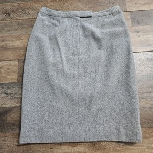 Lauren Ralph Lauren Wool Angora Blend Soft Gray Pencil Skirt Size 8